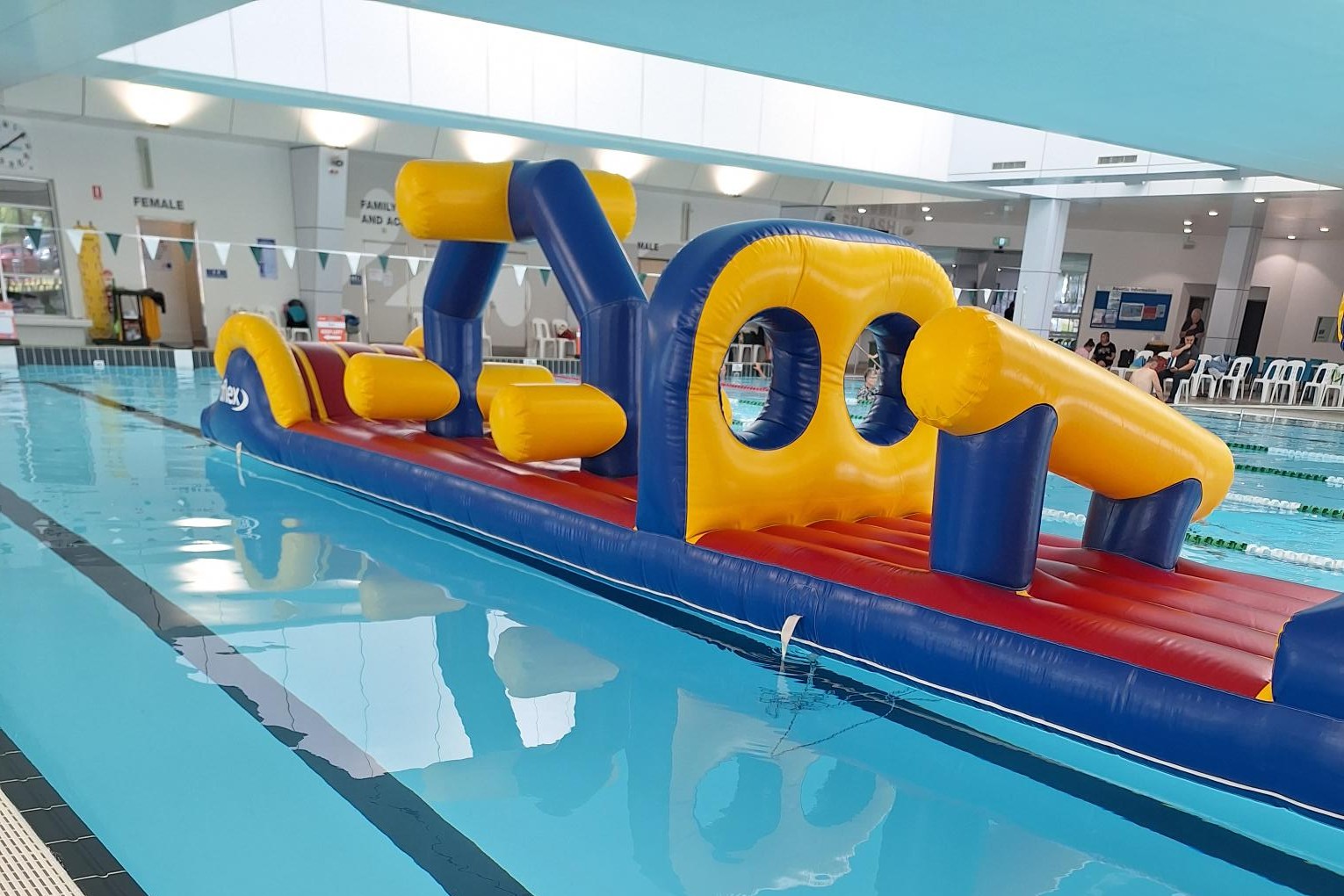 Inflatable pool playground